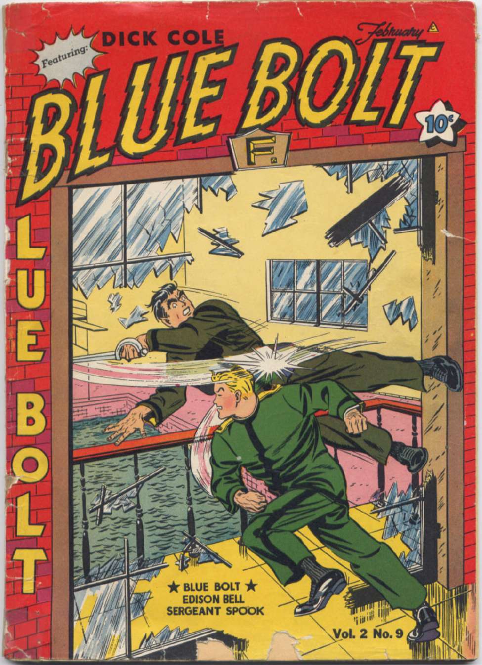 Comic Book Cover For Blue Bolt v2 9