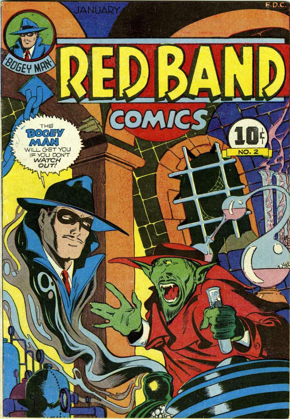 Comic Book Cover For Red Band Comics 2