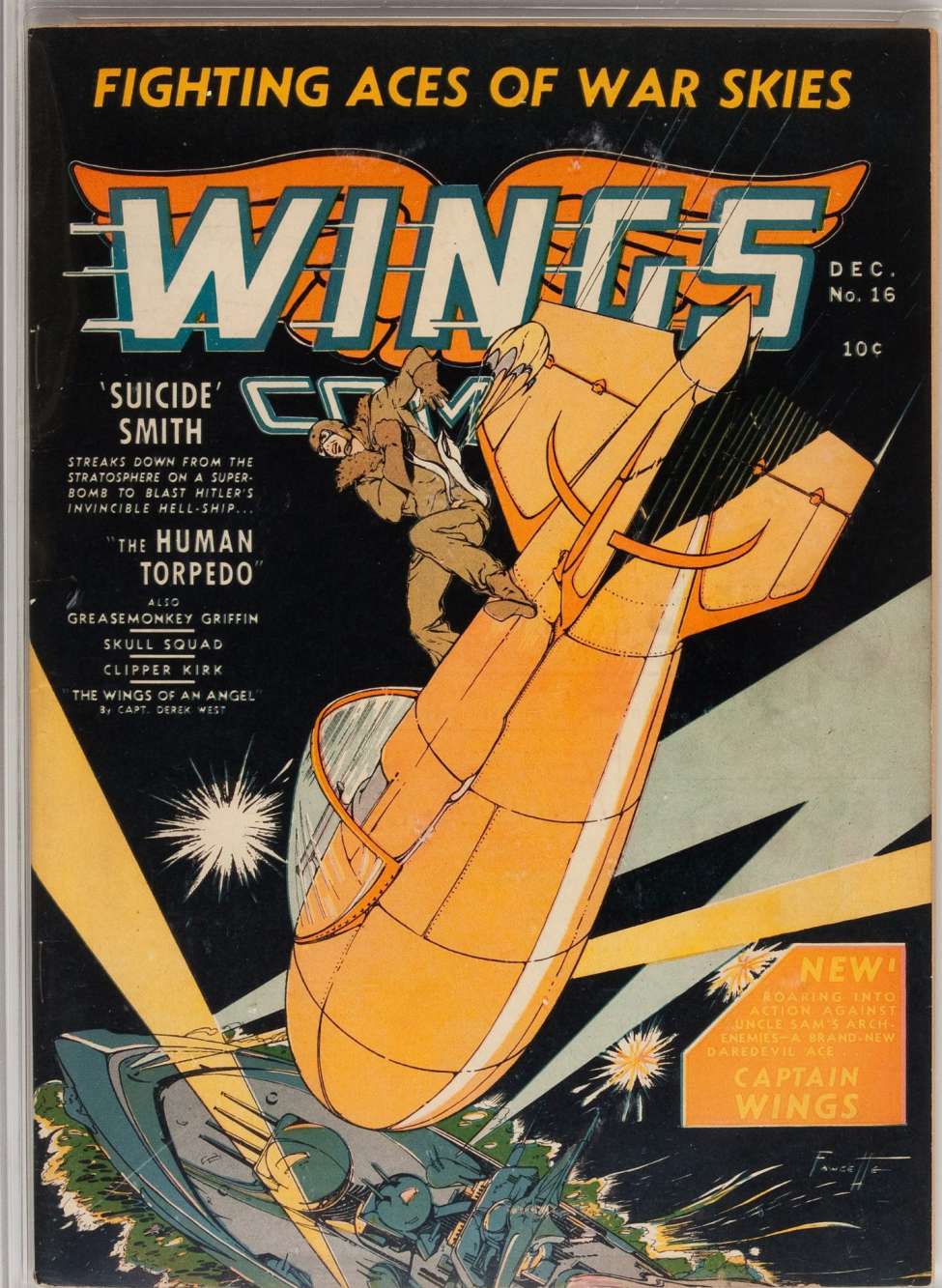 Comic Book Cover For Wings Comics 16