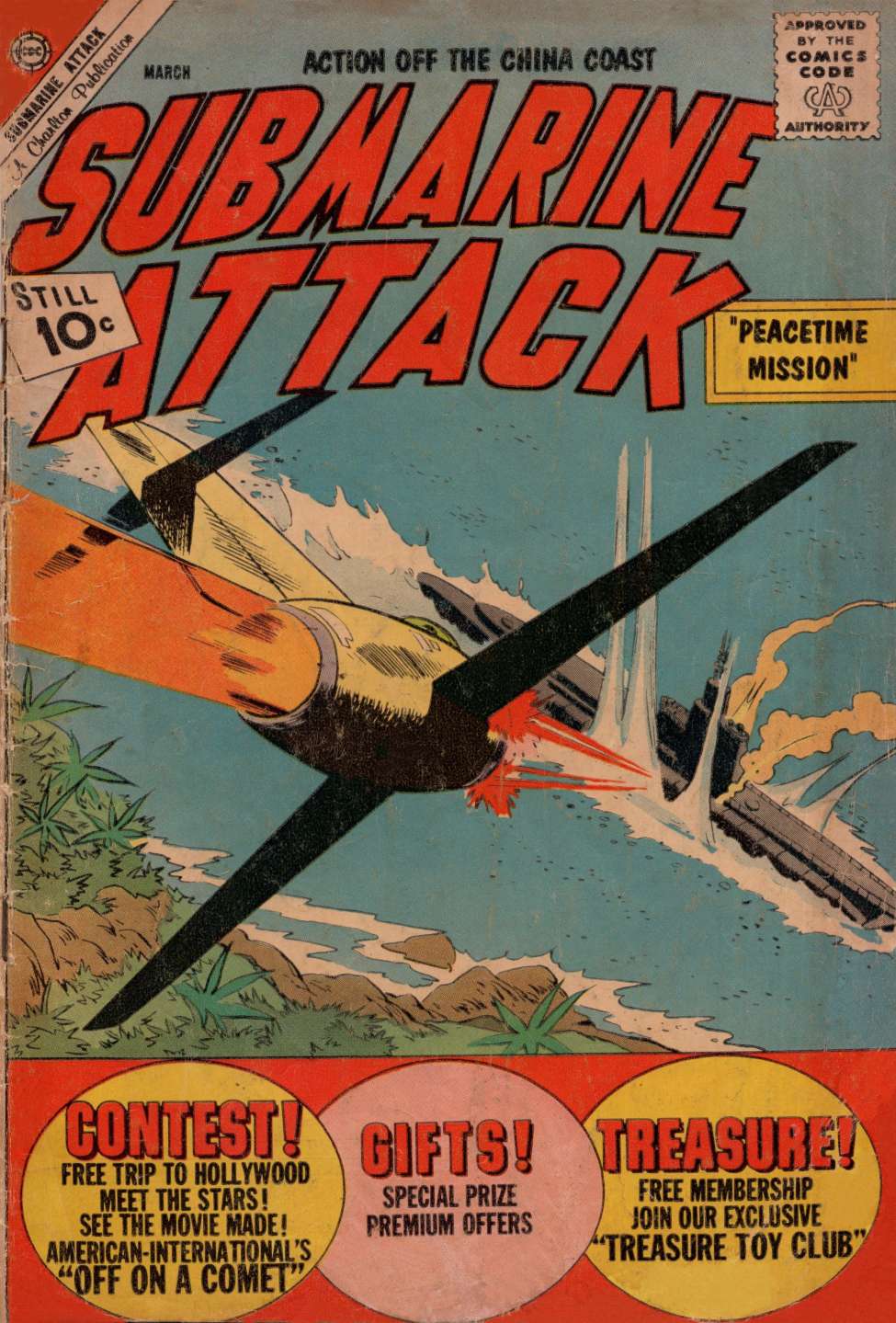 Comic Book Cover For Submarine Attack 32