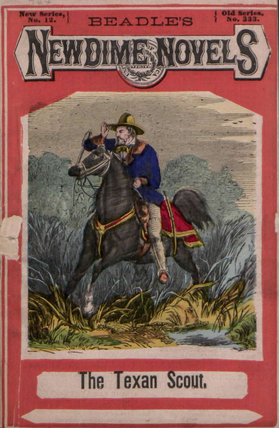 Book Cover For Beadle's New Dime Novels 12 - The Texan Scout