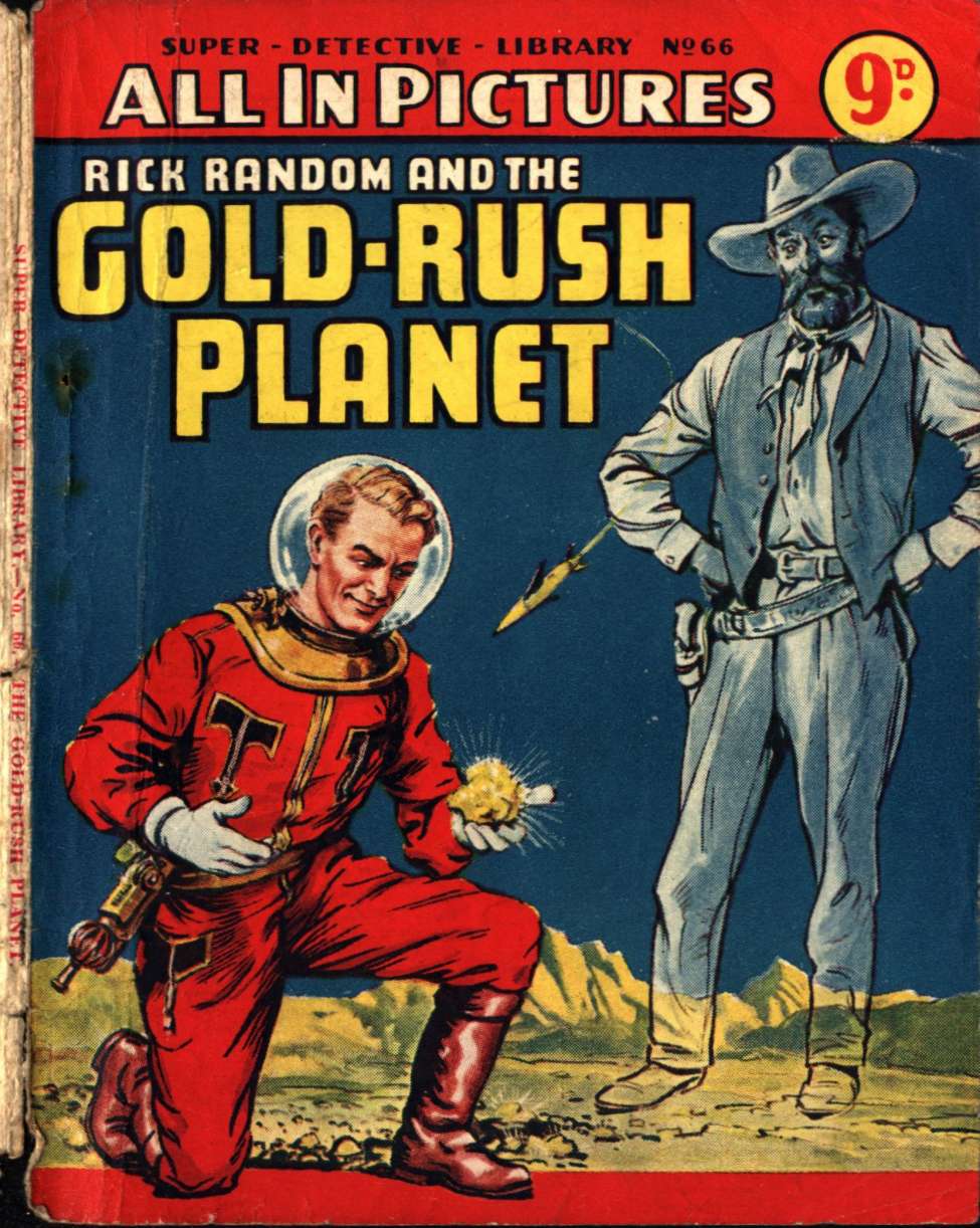 Comic Book Cover For Super Detective Library 66 - Gold Rush Planet