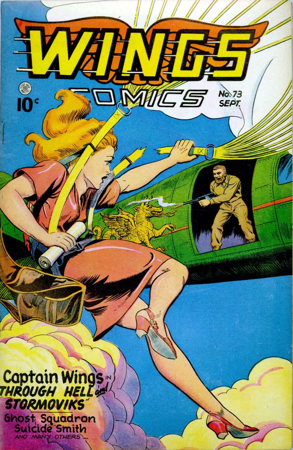 Comic Book Cover For Wings Comics 73 - Version 1