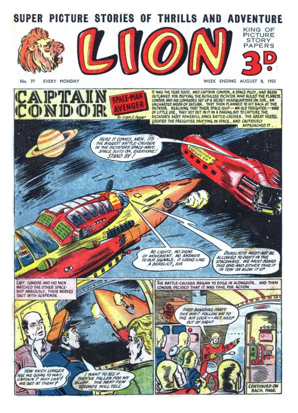 Comic Book Cover For Lion 77