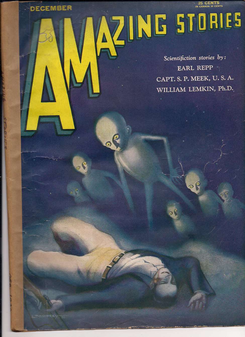 Comic Book Cover For Amazing Stories v5 9 - The Eclipse Special - William Lemkin, Ph.D