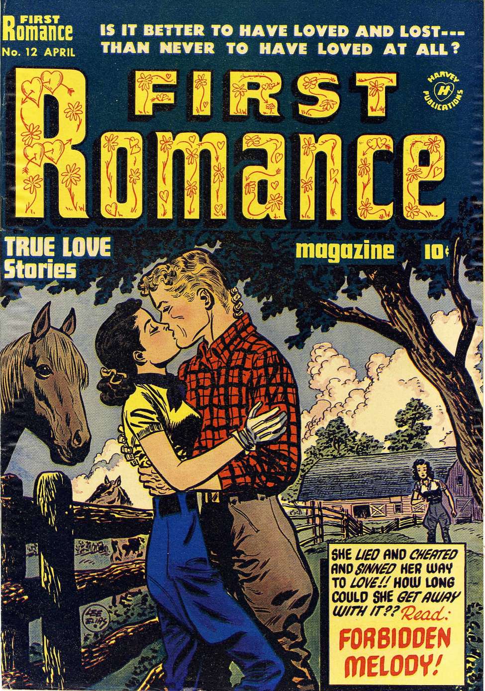 Comic Book Cover For First Romance Magazine 12