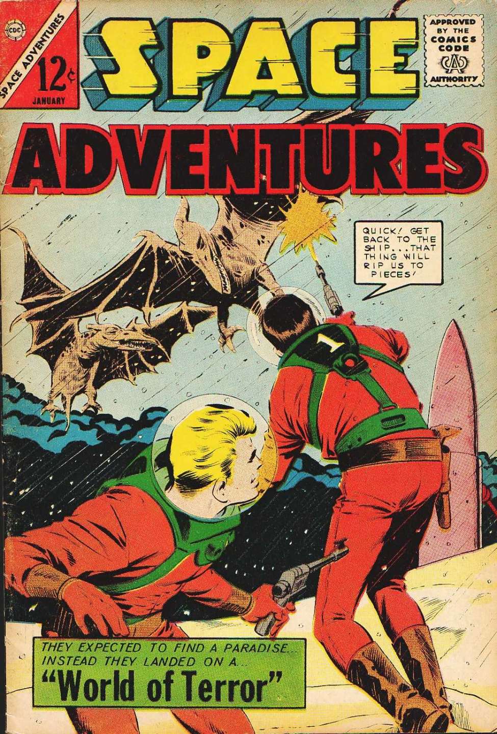 Comic Book Cover For Space Adventures 55