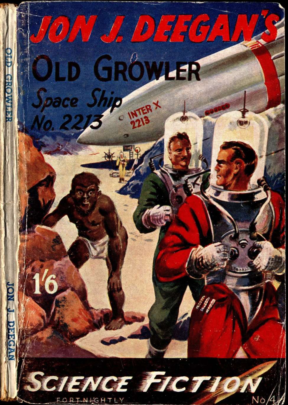 Comic Book Cover For Authentic Science Fiction 4 - Old Growler - Space Ship No. 2213 - Jon J. Deegan