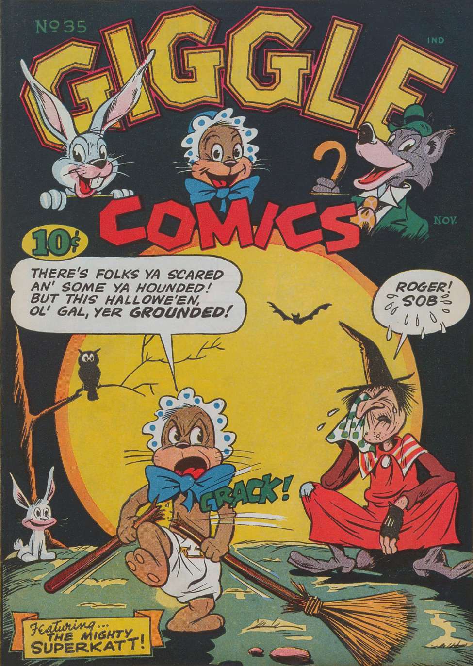 Comic Book Cover For Giggle Comics 35
