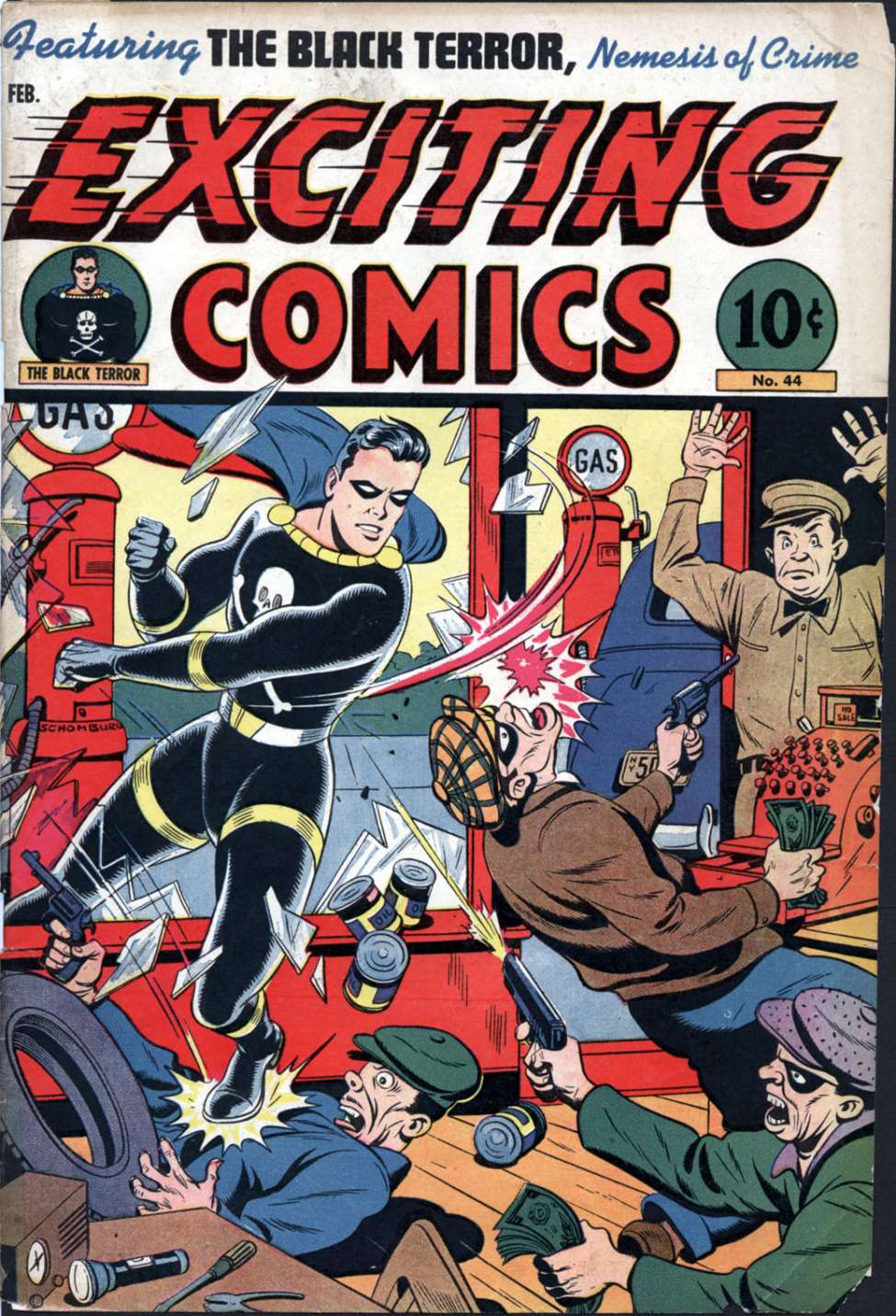 Comic Book Cover For Exciting Comics 44