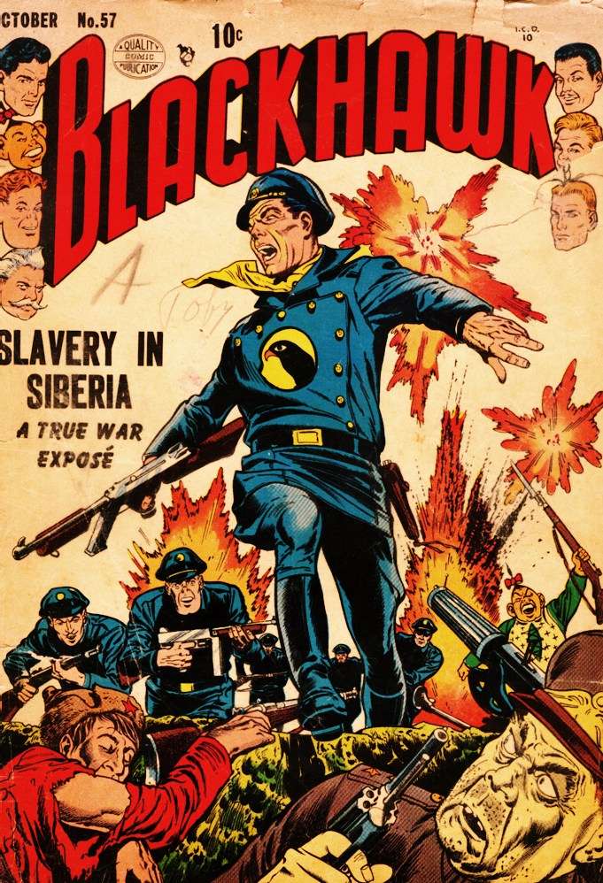 Comic Book Cover For Blackhawk 57