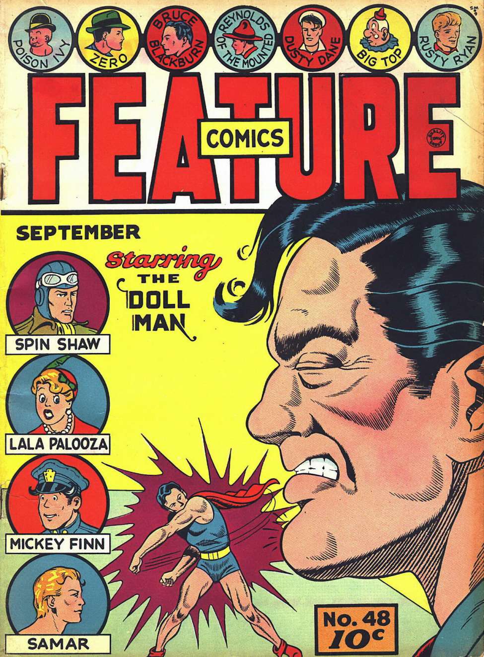 Comic Book Cover For Feature Comics 48