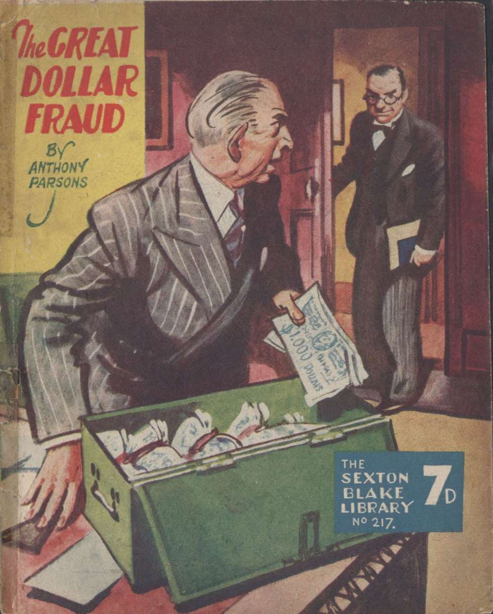 Comic Book Cover For Sexton Blake Library S3 217 - The Great Dollar Fraud