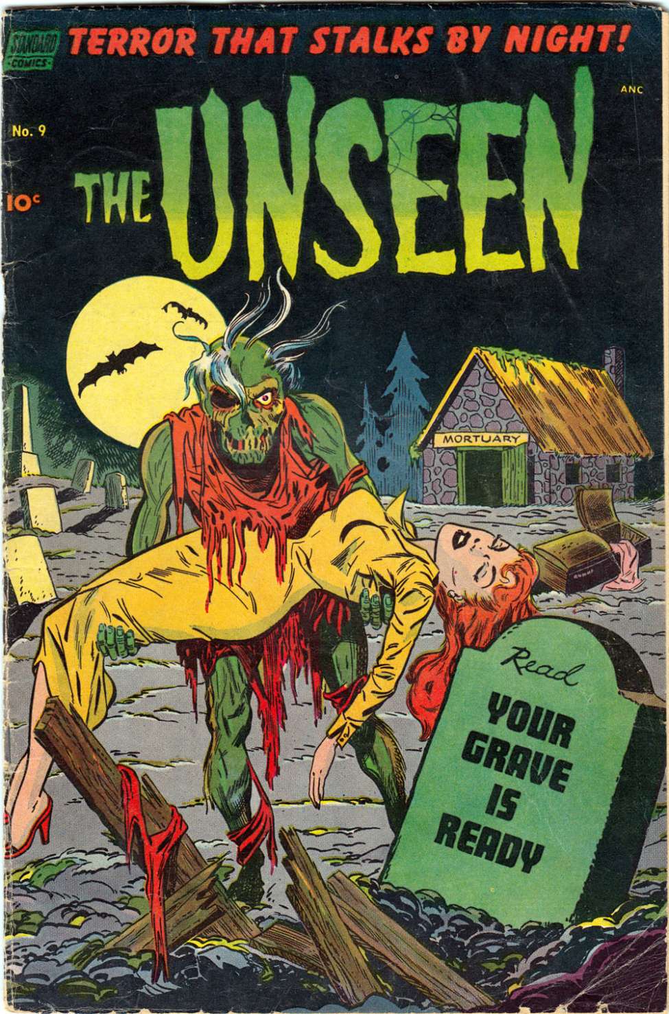 Comic Book Cover For The Unseen 9 - Version 1