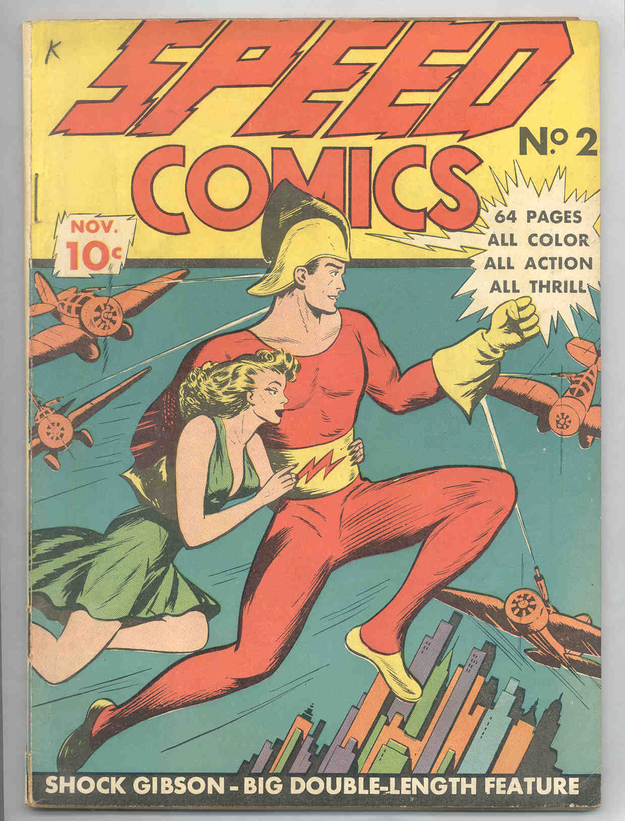 Comic Book Cover For Speed Comics 2 - Version 1