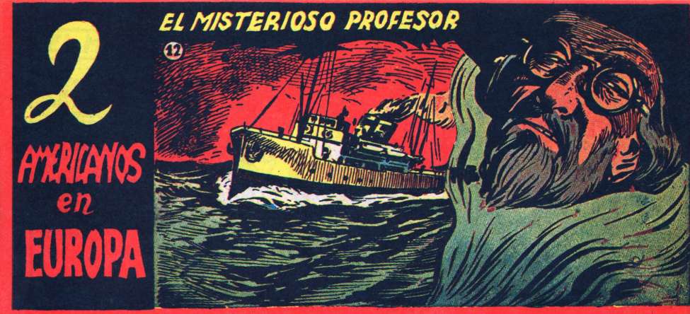 Comic Book Cover For Dos americanos en Europa 12 - El misterioso profesor