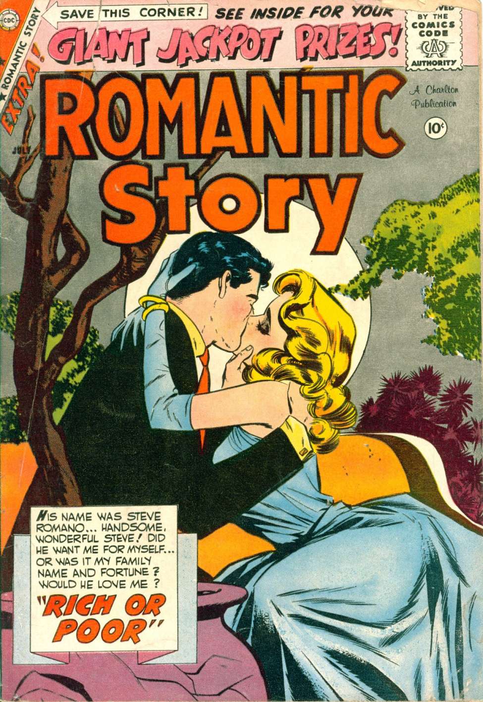 Comic Book Cover For Romantic Story 44