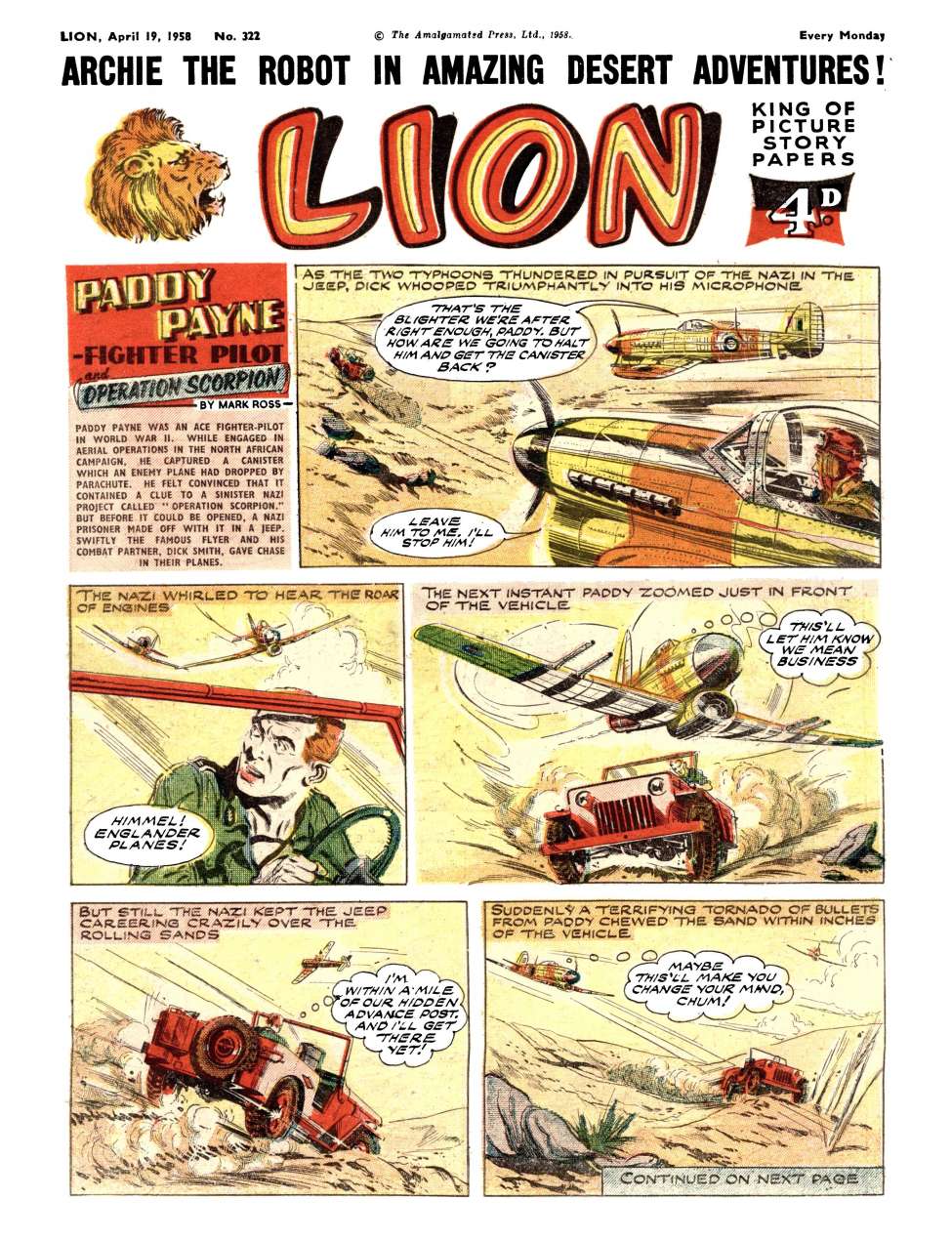 Book Cover For Lion 322