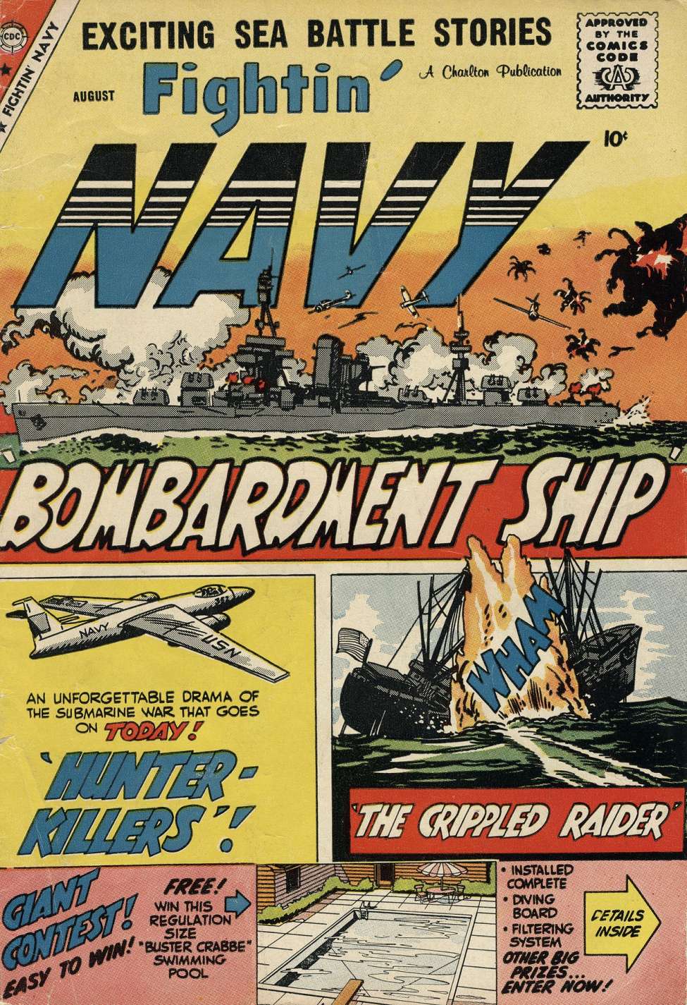 Comic Book Cover For Fightin' Navy 88 - Version 2