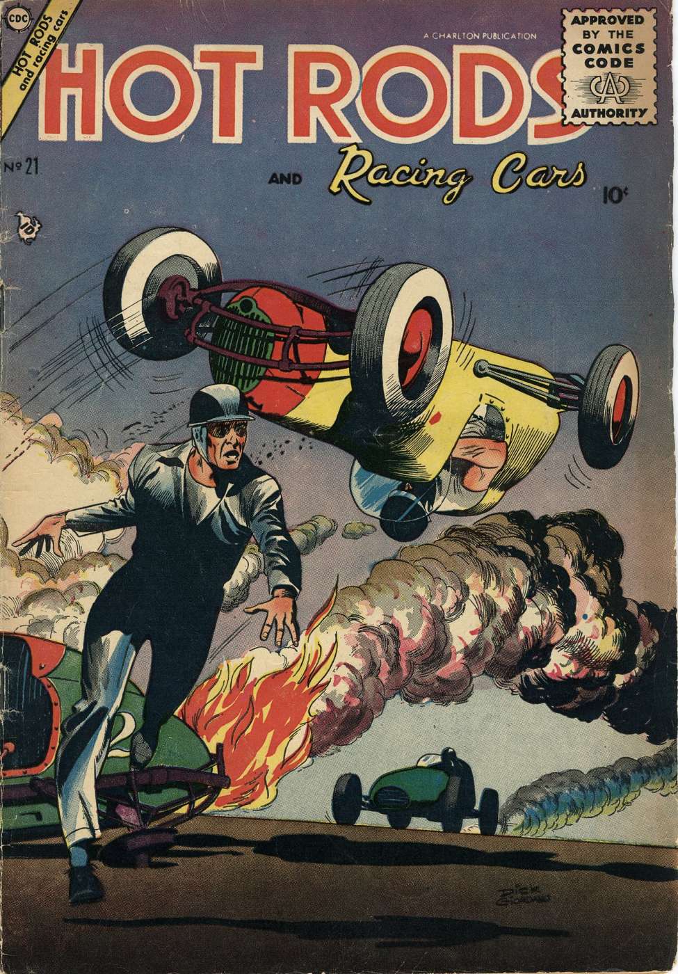 Comic Book Cover For Hot Rods and Racing Cars 21