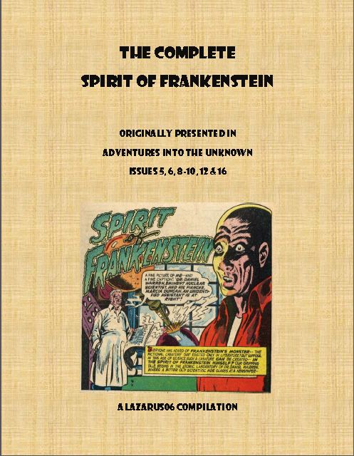Comic Book Cover For The Complete Spirit Of Frankenstein