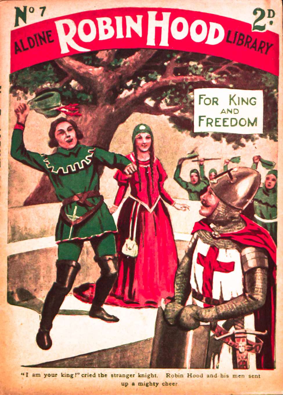 Book Cover For Aldine Robin Hood Library 7 - For King and Freedom