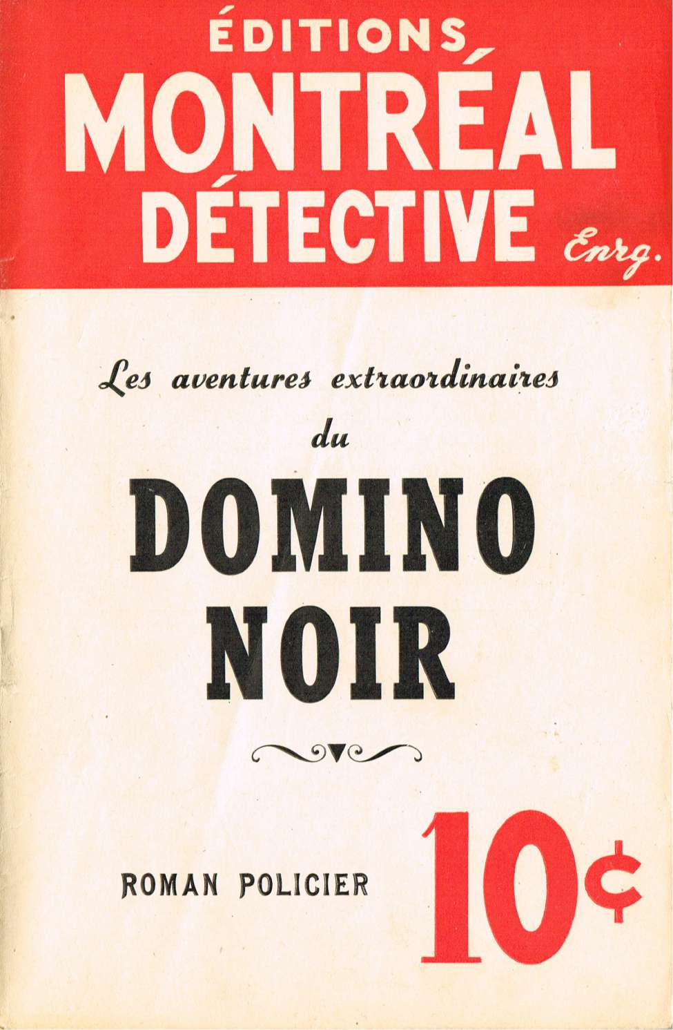 Comic Book Cover For Domino Noir v1 1 - Les aventures extraordinaires du Domino Noir