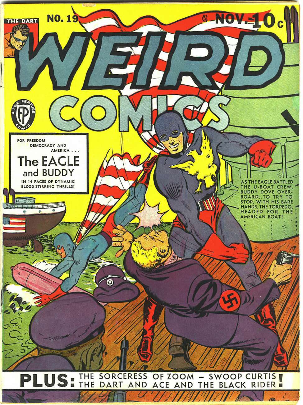 Comic Book Cover For Weird Comics 19 - Version 1