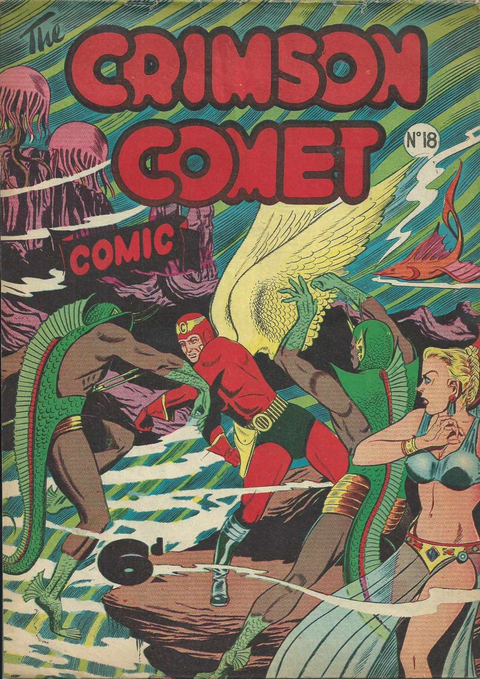 Book Cover For The Crimson Comet Comic 18