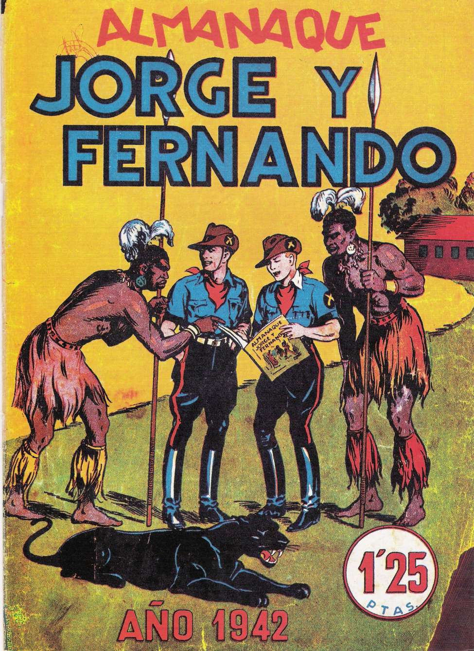Comic Book Cover For Jorge y Fernando Almanaque 1942