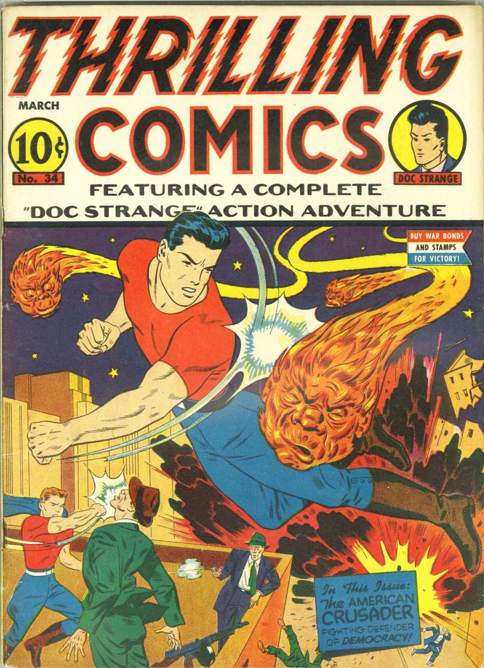 Book Cover For Thrilling Comics 34 - Version 1