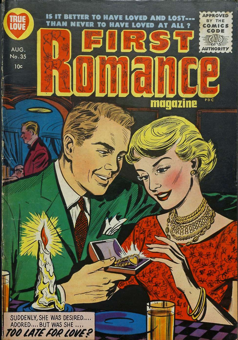 Comic Book Cover For First Romance Magazine 35