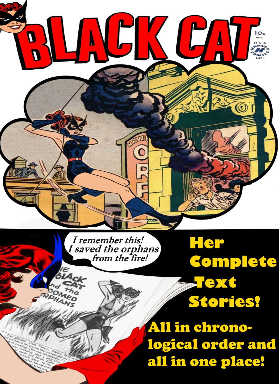 Comic Book Cover For Black Cat Collected Text Stories
