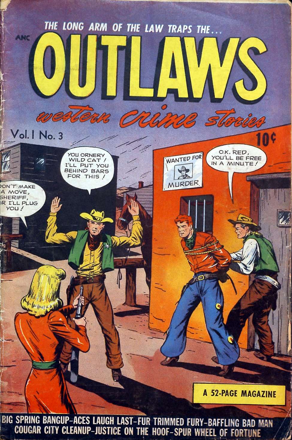 Comic Book Cover For Outlaws 3