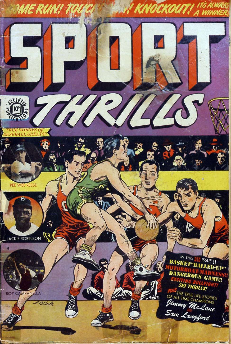 Comic Book Cover For Sport Thrills 13