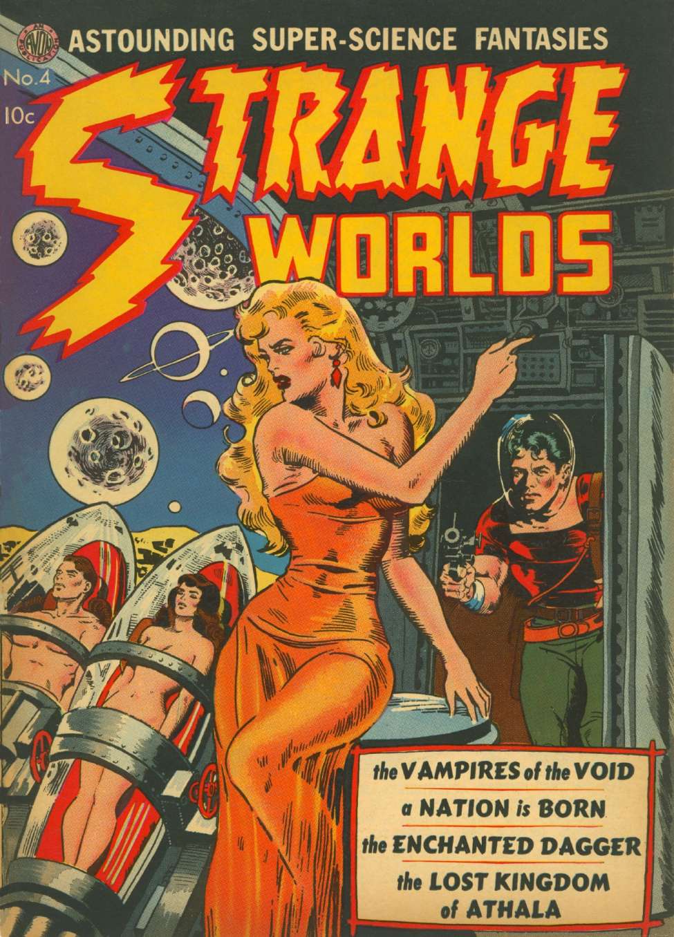 Book Cover For Strange Worlds 4