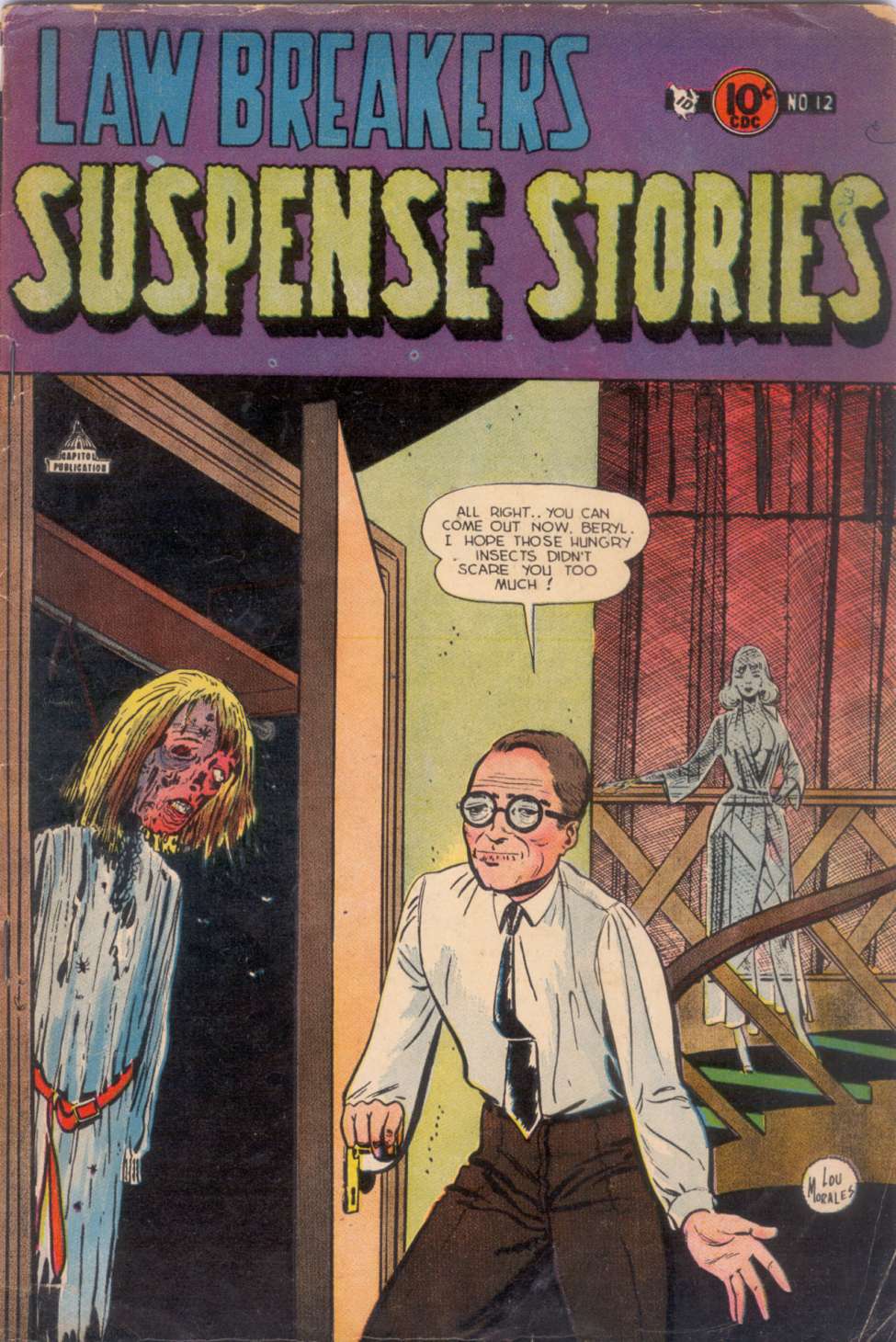 Comic Book Cover For Lawbreakers Suspense Stories 12