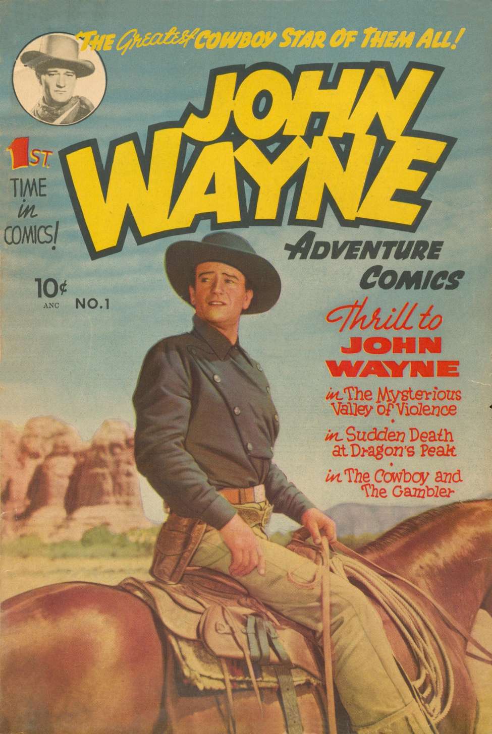 Book Cover For John Wayne Adventure Comics 1