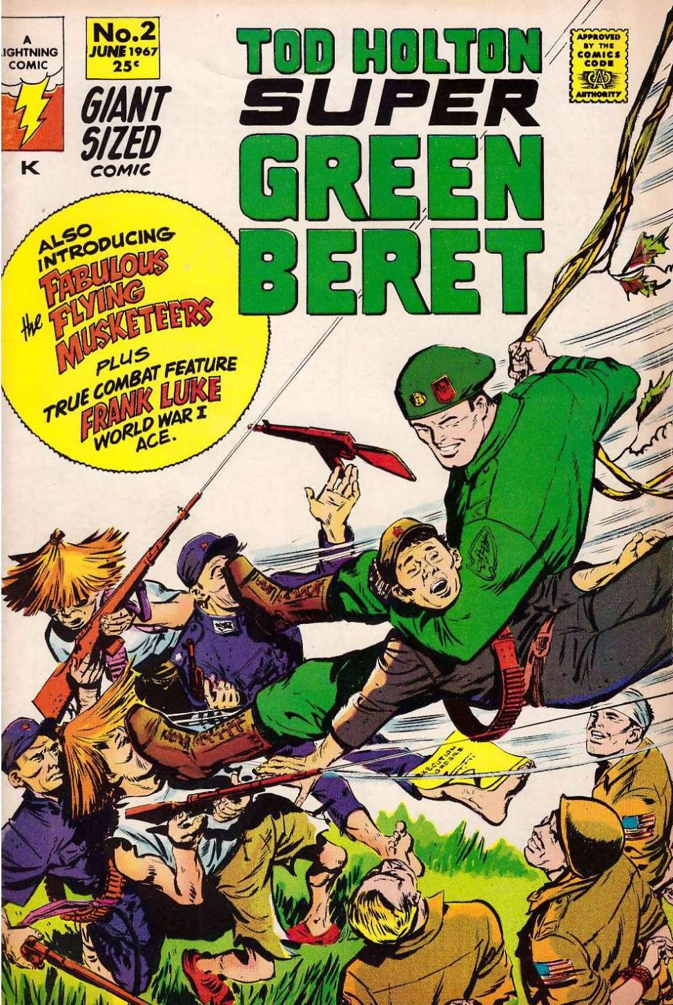 Comic Book Cover For Super Green Beret 2