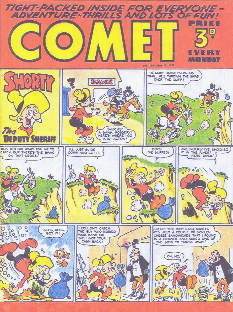 Comic Book Cover For The Comet 199