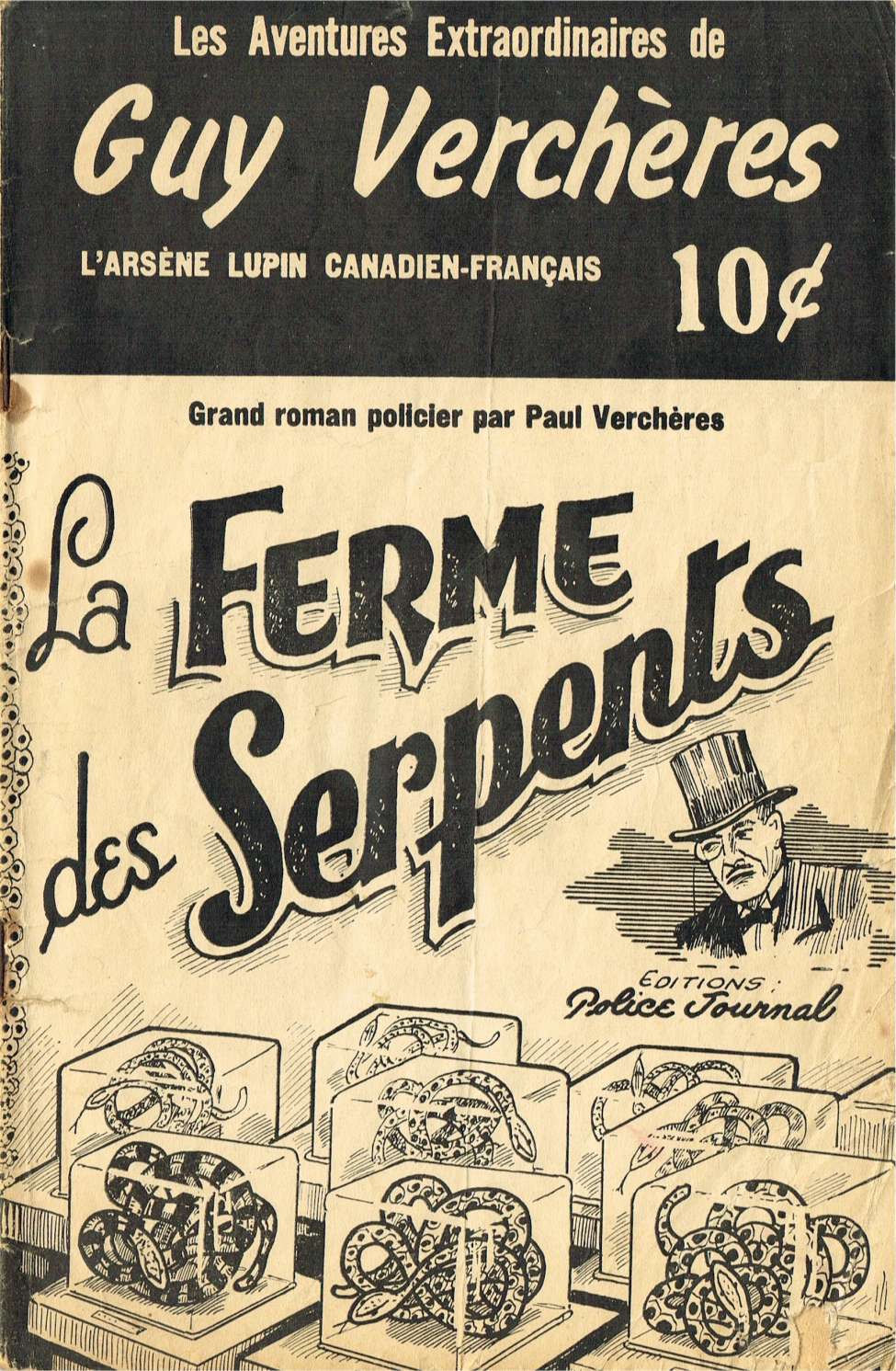 Book Cover For Guy Verchères v1 10 - La ferme des serpents