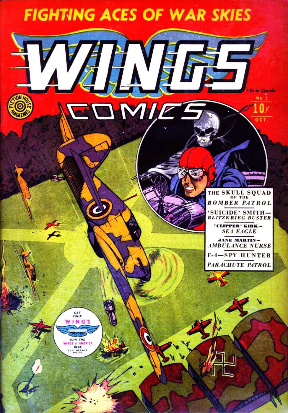 Comic Book Cover For Wings Comics 2 (2 fiche)
