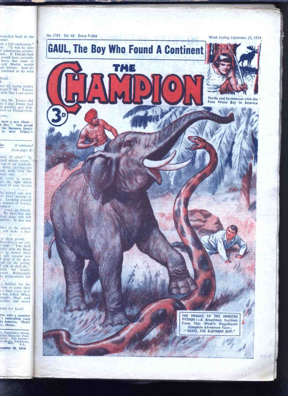 Comic Book Cover For The Champion 1704