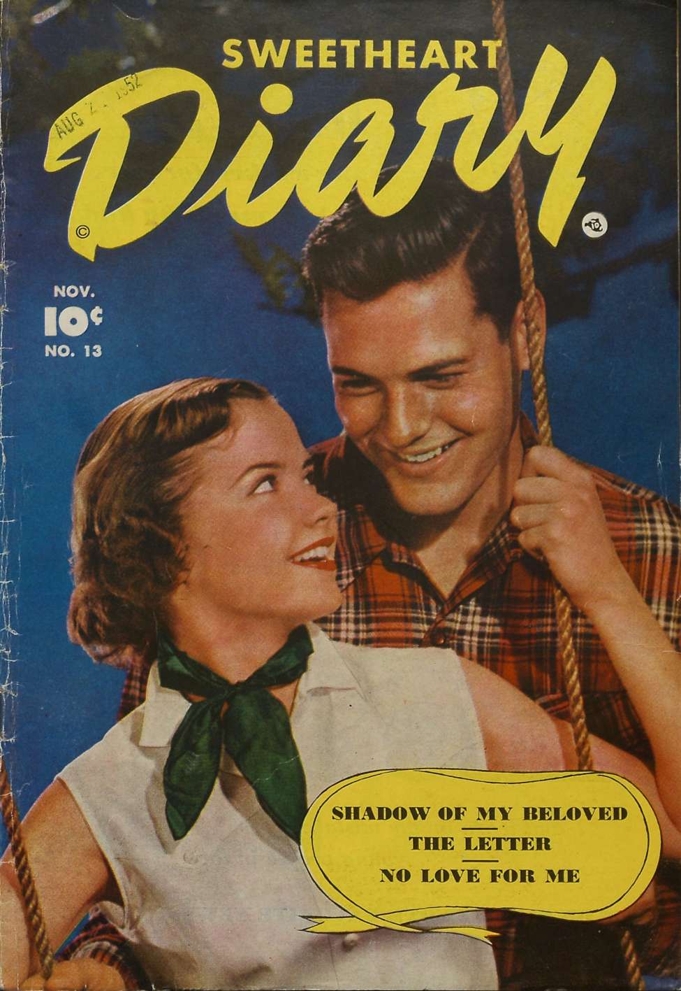 Comic Book Cover For Sweetheart Diary 13