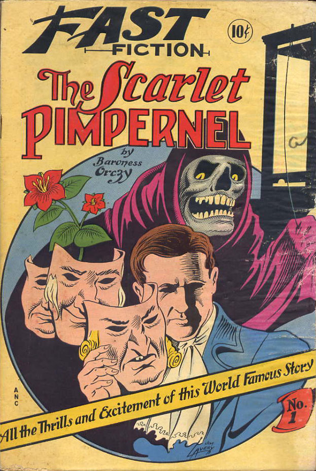Comic Book Cover For Fast Fiction 1 - The Scarlet Pimpernel
