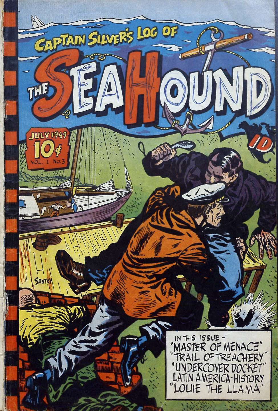 Comic Book Cover For Captain Silver's Log of the Sea Hound 3 (alt) - Version 2