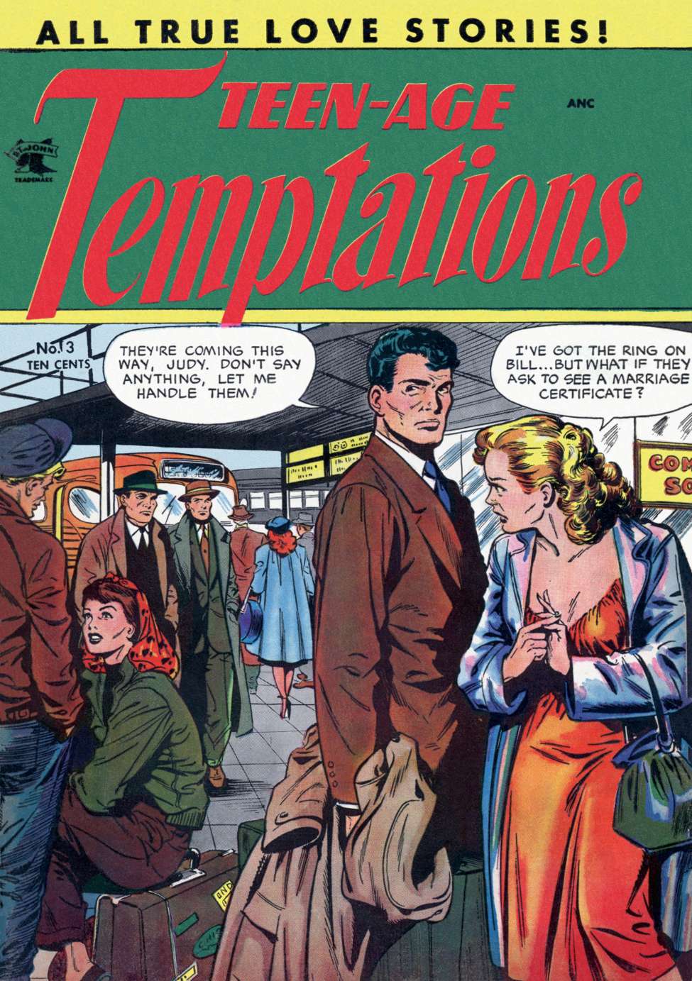 Comic Book Cover For Teen-Age Temptations 3