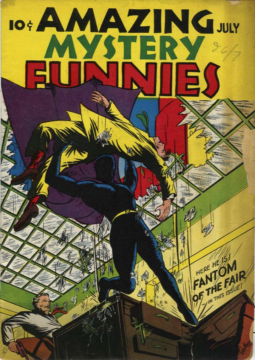 Comic Book Cover For Amazing Mystery Funnies 11 (v2 7)