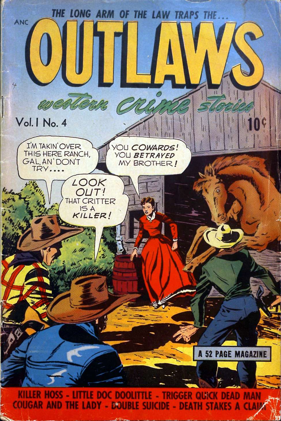 Comic Book Cover For Outlaws 4