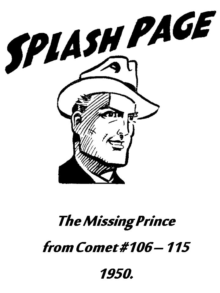 Book Cover For Splash Page The Missing Prince 1950 version